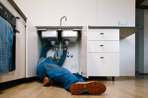 Professional Drain Cleaning technician working in Three Rivers, MA